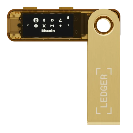 Ledger Nano S Plus + gold לדג'ר נאנו אס פלוס זהב