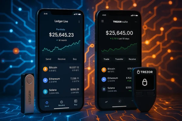 Ledger Live vs Trezor Suite